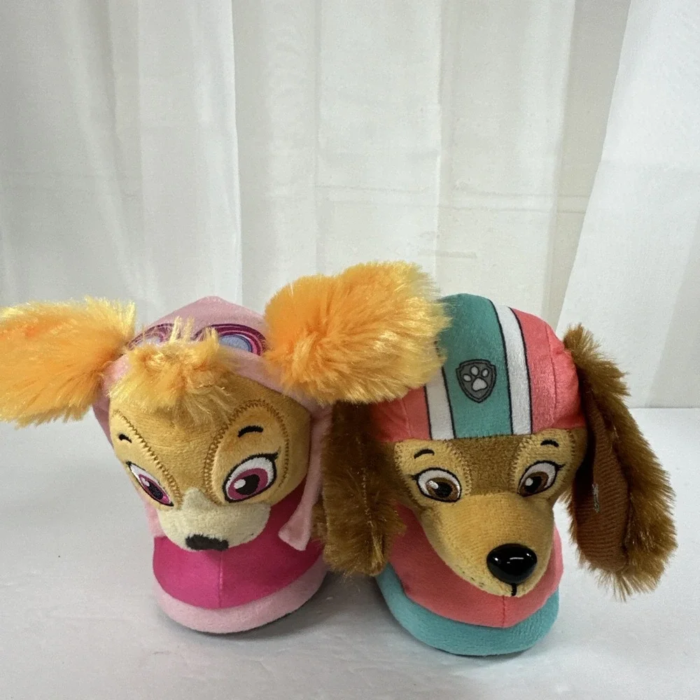 Nickelodeon‎ Paw Patrol Toddler Slippers Liberty & Skye Plush 3D Girls Size 5-6